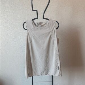 Athleta Gray and White Striped Tank